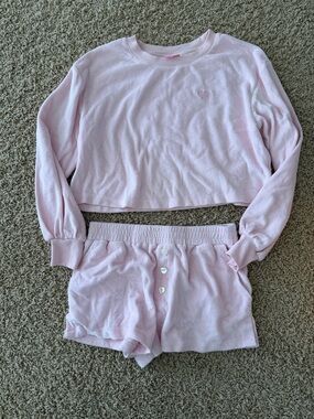 Stoney Clover Lane x Target Light Pink terry Matching set